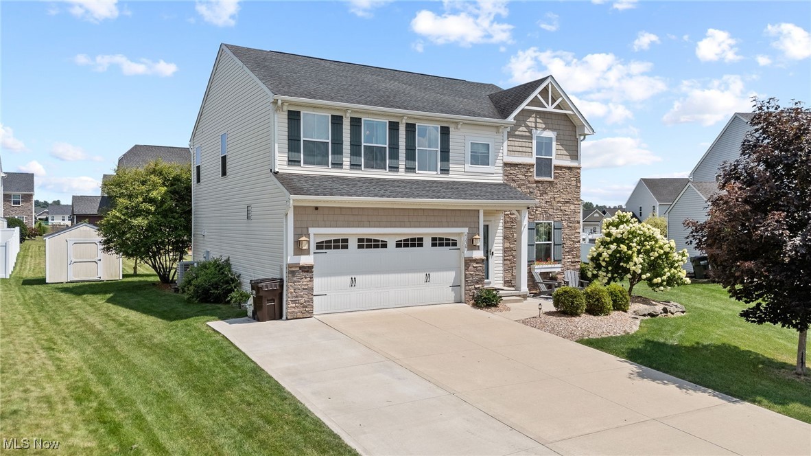 This 4-bedroom, 2.5-bath home in Knights Crossing offers a great mix of modern upgrades and a layout that works for everyday life. The main floor features a fully renovated kitchen with a massive island, upgraded cabinetry, and stylish finishes—wide open to the spacious great room with a stone gas fireplace and the bright morning room that’s perfect for casual dining or extra living space. A front living room, half bath, and mudroom off the garage add flexibility and function.
Upstairs, the 20x13 primary suite includes a walk-in closet and private bath with dual sinks. You’ll also find three more well-sized bedrooms, a full bath, and the convenience of second-floor laundry. The finished basement adds even more room to spread out—whether you need a rec space, home office, or workout area.
Outside, the newly added covered back porch offers a great spot to relax, entertain, or enjoy a quiet evening. Set on a quiet cul-de-sac in a desirable neighborhood, this one checks all the boxes for space, updates, and location. Move-in ready and easy to love.