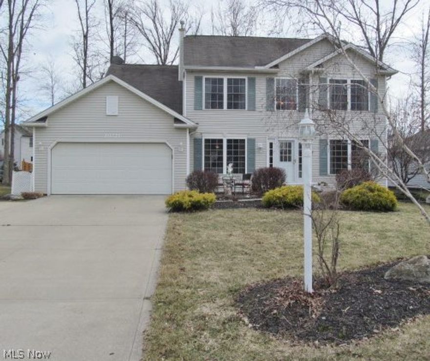 Be first or be sorry. Turn the key and move in. Original owner. Only 14 years young on a quiet cul-de-sac. Eat in kitchen features door leading to a brick paver patio. Family room boasts brick fireplace. Formal dining room includes tray ceiling. Living room has Berber carpeting. Owner suite has full bath with soaking tub, his and her sinks, walk in closet and glass block windows. Second bedroom has walk in closet. 2 story foyer. First floor laundry room and mud room. Natural stained woodwork throughout. Finished basement features recreation room, workout room, laundry room, mechanical room, and if you add a projector you could have a home theatre. Double staircase to the bedrooms. Attic above bedroom through closet. Extended driveway. 2 car attached garage with hot and cold water and attic access. Mature trees. Privacy fenced yard with 3 gates and 2 sheds. 1 year HMS Home Warranty.