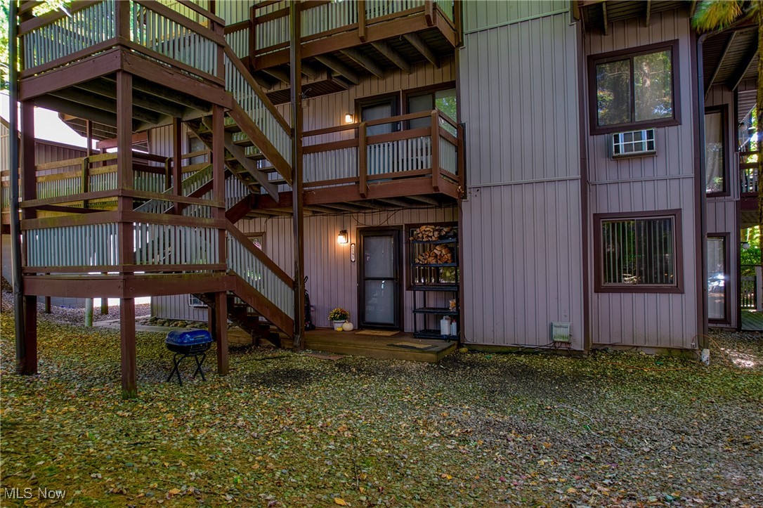 Step into this charming 2 bed 1 bath condo nestled in a beautiful, wooded landscape, near the Cuyahoga Valley National Park inPine Mill Ridge II Condominiums. This condo features new carpet throughout, granite counter tops in kitchen and bathroom, beautiful maple cabinets and an awesome sitting room with a sliding door that opens to a deck where you can soak up a little nature while drinking your morning coffee or cozy up to the woodburning fireplace and watch a movie. This is a true 4 season condo with great views. Enjoy access to the community pool for those hot summer days and the convenience of nearby shopping, dining, and freeway access. The uniqueness of this HOA is that it includes your Gas, water, sewer too. Call your agent today and experience a perfect blend of nature and convenience. Call Today for a tour!