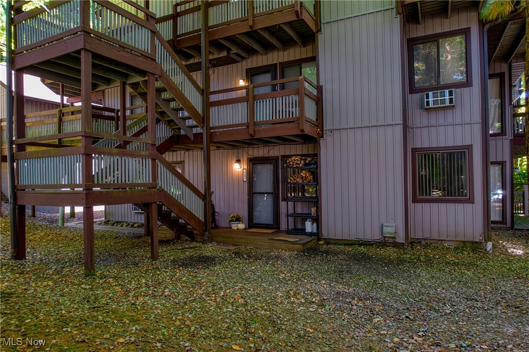 Step into this charming 2 bed 1 bath condo nestled in a beautiful, wooded landscape, near the Cuyahoga Valley National Park inPine Mill Ridge II Condominiums. This condo features new carpet throughout, granite counter tops in kitchen and bathroom, beautiful maple cabinets and an awesome sitting room with a sliding door that opens to a deck where you can soak up a little nature while drinking your morning coffee or cozy up to the woodburning fireplace and watch a movie. This is a true 4 season condo with great views. Enjoy access to the community pool for those hot summer days and the convenience of nearby shopping, dining, and freeway access. The uniqueness of this HOA is that it includes your Gas, water, sewer too. Call your agent today and experience a perfect blend of nature and convenience. Call Today for a tour!