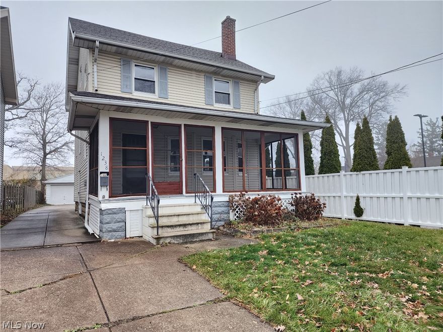 If You Have Been Waiting Too Long For the Right Home to in Lovely Lakewood... You're Wait is Over! Presenting a Beautiful & Updated 4 Bedroom Colonial That is Truly Move-In-Ready in One of the Most Desirable Destinations in Northeast Ohio & Close to Lake Erie! Home is Highlighted by a Full Privacy Fenced Backyard along with a Spacious and Newer 2 Car Garage! Enclosed Front Porch Offers a Relaxing Place to Enjoy the Morning Coffee or Get Some Down Time to Catch Up On a Great Book! Stepping into the Front Door You're Instantly Greeted With the Warmth of Sparkling Updated Luxury Vinyl Plank Flooring! The Newer Vinyl Replacement Windows Allow  Light to Cascade Inside, Illuminating the Interior of the Home During the Day! Kitchen Features Newer Cabinets/Counters, a Large Pantry & All Appliances Staying! Venturing Upstairs is a Treat as the 2nd Floor Hosts 3 of the Bedrooms w/ RARE Generous Closet Space! Full Bathroom is Remodeled & Features Newer Subway Tub Surround for a Fresh Look! Both 1