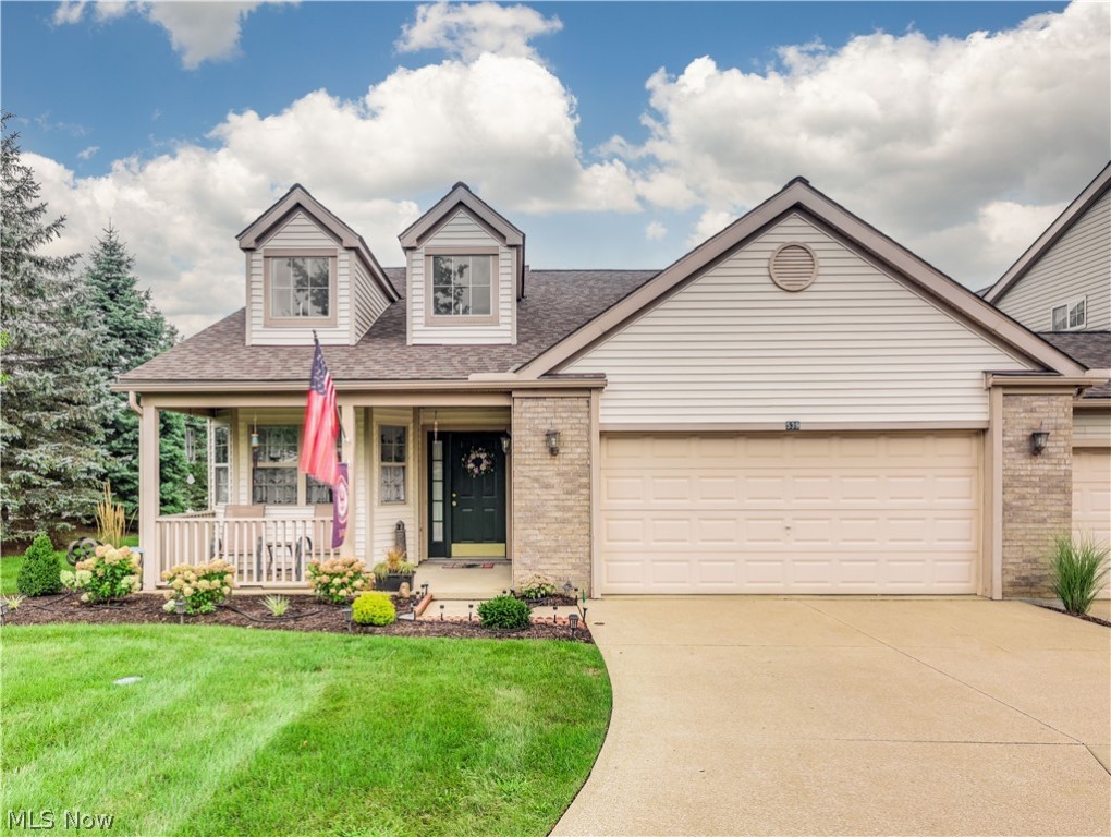 Ranch Condo in Stow! Very open floor plan which includes a great room. The dining area is included in the open great room area. There are sliders out to the private deck area that has been freshly painted. The kitchen is large and has an eating area as well. All the appliances will stay. This condo has 2 bedrooms and 2 full baths. The master bedroom is very spacious with a large walk in closet. The master bath has a large soaking bathtub perfect for relaxing. The laundry room has access to the 2 car attached garage. Seller is providing a home warranty.
