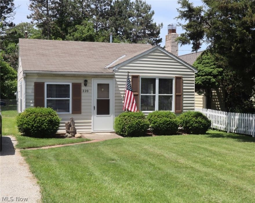 Come check out this quaint and cozy 1 bedroom ranch.   Cute as a dollhouse and just waiting for you!  When you enter the front door, you are welcomed into an ample sized enclosed porch that includes newer vinyl windows and new carpeting!  Once inside the main home, you will see the living room is of ample size, offers updated vinyl flooring and a decorative fireplace for added ambiance.   There is one spacious bedroom with laminate flooring and a spacious closet.   To the rear of the home is the eat in kitchen.  Perfect for whipping up quick meals!  The full bathroom is just steps away and has enough room for everything you need.   To the rear of the kitchen is a multipurpose space that could be an office, playroom, laundry area or more.  You can reach the screened in back porch from here and the large, fenced in rear yard.  Enjoy summer lake breezes while enjoying the spacious yard!  The lake is just steps away and can be seen from the back corner of the yard.  Most of the interior has been painted in neutral tones!  This would make the perfect STR or full time home!