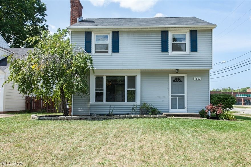 Move right in to this Classic Colonial right in the heart of Fairview Park. The first floor features a large newly remodeled, eat-in Kitchen with ample cabinet/counter space, ceramic tile floors and patio door leading to enclosed courtyard - newly remodeled half bath - Formal Dining Room with built-in's and hardwood floors - Spacious Living Room features large picture window, wood burning fireplace, newer carpeting - sunroom/breezeway that connects 2-car garage to home completes main level. Second floor includes large Master Bedroom - 2 additional bedrooms - walk-up attic - remodeled full bath with soaking tub and walk-in shower - Hardwood floors are under all carpeting. Basement provides a large finished Rec Room for additional living space - laundry/utility area. Courtyard area off Kitchen AND LARGE fenced in yard next to garage!  Improvements: Roof '11 (tear off); siding '12; Main Electric Panel '15; windows '10; Kitchen & 1/2 bath remodel '14; HWT '02; WBFP cleaned '11, basement wa