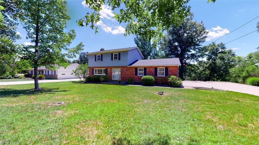 Welcome to this delightful Colonial that sits on an acre of land in the highly desirable Sagamore Hills Township (no RITA taxes), which was just ranked the #2 safest city in Ohio by SafeWise. Enjoy living in a very quiet neighborhood located in close proximity to Brandywine Falls, parks and hiking paths, shopping center, highway access to Route 8 and I-271, and much more. As you arrive at the home you can enter through the front door or oversized 2.5 car side load garage (new opener 2018). The main level offers a formal living room, formal dining room, and spacious eat-in kitchen w/ access to deck. The second level boast three spacious bedrooms w/ large closets, all with new doors. The master bedroom is highlighted w/ stunning views of backyard, access to balcony, and updated ensuite bathroom. A large second full bath serves other two bedrooms. Newly remodeled walk out basement offers huge utility/laundry room (W/D purchased in 10/19 included) and lovely family room w/ wood burning fir