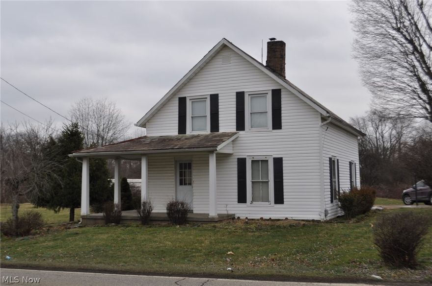 Adorable farm house on 2.08 acres in West Muskingum School District.  First floor laundry room and full bath with tile floor.  Kitchen  has newer appliances, counter tops and some new cabinets.  All new carpet throughout rest of house.  Freshly painted interior.  New exterior doors, some new windows.   All on 2.08 acres room to build a garage.