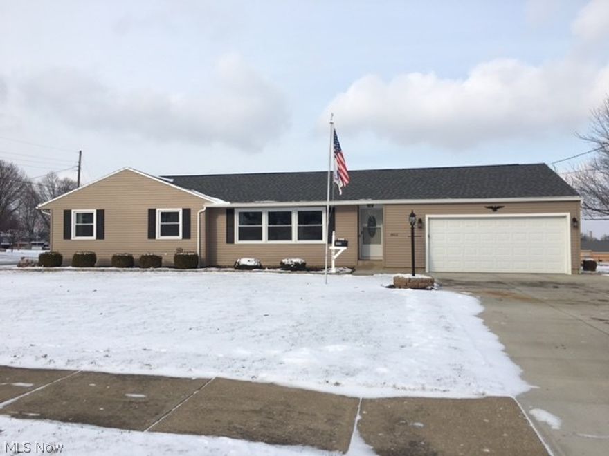 This ranch home has all the amenities in town. Large rooms throughout including a laundry/ mudroom big enough to make a 4th bedroom if needed. Heated sun room. 30 x 32 detached garage/barn with electric. Partially fenced yard. Many updates including vinyl siding, windows, flooring, electric panel and service, Central Air, hot water heater, crown molding, spouting, bathroom vanity and floors,counter tops, and drains to the street and more.