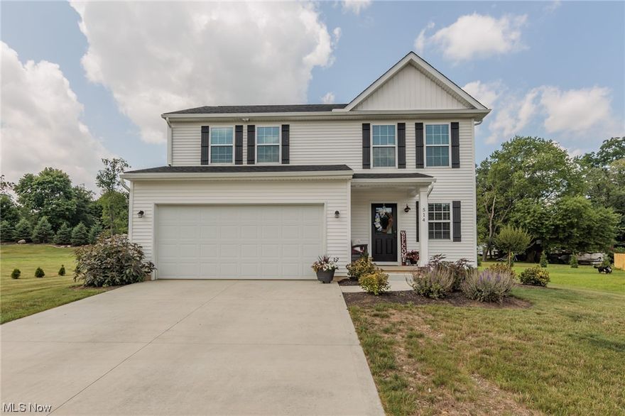 Builder-owned, 2021 CUSTOM BUILT home, less than 2 years old, in a quiet neighborhood of Wadsworth.  Thoughtfully designed with many upgrades and modern touches, this home features a second floor laundry room, large primary/master suite, luxurious, modern base moldings, granite countertops in kitchen and bathrooms and neutral colors throughout. The kitchen has beautiful white cabinetry, stainless steel appliances and a double stainless sink. You'll love the vaulted ceiling in the dining room which leads to a large Trex deck.  There's a useful shed in the back yard, perfect for storing yard supplies and equipment. Conveniently located by dining, shopping and more. This home is almost brand new! All there is to do is move in and enjoy. Schedule your private showing before it's gone!