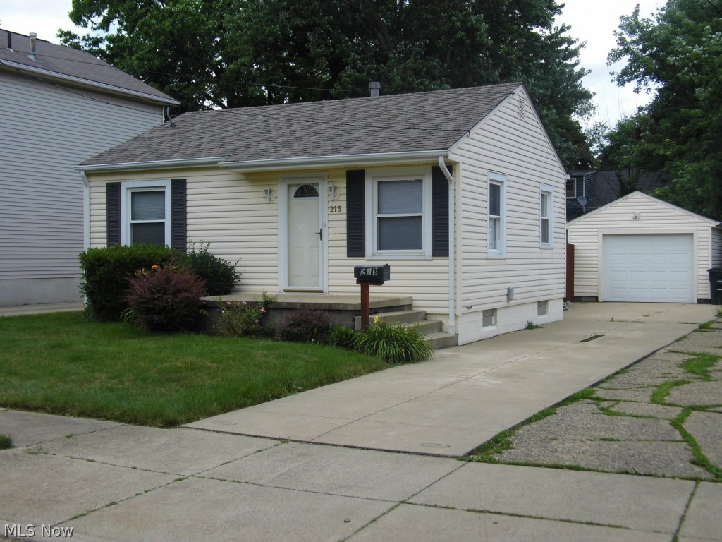 This meticulously maintained home is move in ready! Roof, siding, windows, furnace, air conditioner, etc. have all been updated! Nice colors and floor plan with welcoming yard with rear fence with gate and 1 car detached garage and paved driveway. Large front porch and storm door. This home is a winner at this price, great for first time home buyer, way cheaper than rent! 3.5% down is only $1,925 down payment needed for an FHA loan...OWN YOUR HOME, STOP PAYING RENT! This Owner has lived here many years and loves it, moving out of the area.