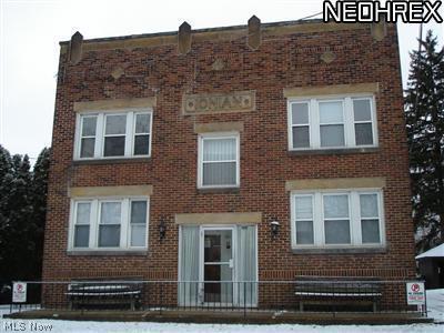 Move in ready! CLEAN, bright, spacious and ready to be your home! Recently remodeled CARPET, PAINT & KITCHEN FLOOR. Private basement storage with your own laundry hookups! Off street parking lot, also has outside off street parking (1 Garage space available at additional $50 monthly charge 1st come 1st served). Great eatteries, art & shopping within just a few blocks! 4 blocks from police station & Natatorium. Huge Living Room most tenants have used as 2 living spaces including a home office & living room! 2 smaller sized bedrooms, some tenants make one a dressing room with their dressers & keep other as a bedroom. Recent updates, tenant occupied so need 24 hour notice to show, current tenant moving out of State. Non-smoking building! All the old charm yet fresh and ready! Initial vetting questions need answered prior to any appointments. Gas & Cuyahoga Falls water & electric to be put in tenant name. Newer furnace, central air conditioning & electric services, carpet, kitchen floor, p