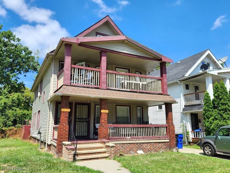 This amazing two/three family dwellng nestled amongst the trees has a huge back yard that extends well beyond the typical lot line in the rear and behind the the neighboring property where a two car garage is located. It features newer siding, roof, both furnaces, both hot water tanks, and, both electrical panels. As you enter the first floor unit thru the covered porch a large living room with bayed window that opens directly to the elegant formal dining room with builtins welcomes you. From there you can head to the bedroom area or into the updated kitchen with tile floor and newer cabinets. Two nice sized bedrooms, an updated full bath with tile floor, walls and shower and access to a cozy covered rear porch complete the unit. The second floor unit is the exact same floor plan with the same updates and currently includes the third level which has two additional rooms along with an updated half bath. The third floor can easily converted to a third unit. All three levels have front and rear entrances. An enormous lower level with glass block windows is partitioned off nicely to accomodate a future rec room or two. Along with no neighbor on one side amd rear, closeness to shopping, highway, and parks make this a perfect property to add to or begin your investment portfolio. Don't wait though...it won't last!!!!