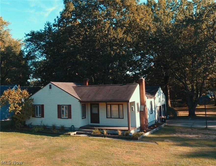 Here’s your chance to enjoy the privacy of land while being close to all the amenities!  This ranch home with hard-wood flooring offers  this and more with living room (gas fireplace), 3 bedrooms, 2 full baths (updated), dining room, eat-in kitchen with appliances, and full basement that has wood-burning fireplace.  The basement has its own walkout, newer hot water tank (2017), washer/dryer included and more.  Additional insulation in attic (2010).  Relax on the back patio and not one, but two sheds for storage.  Double car garage (with paving for 3rd car).  Updated landscaping.  Enjoy your new home today!!!