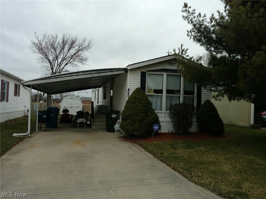 The home is a mobile home and transfers with a title not a deed. The lot rental fee is $255. per month. When transferring the home a $35. one time fee is for A credit check by the park.