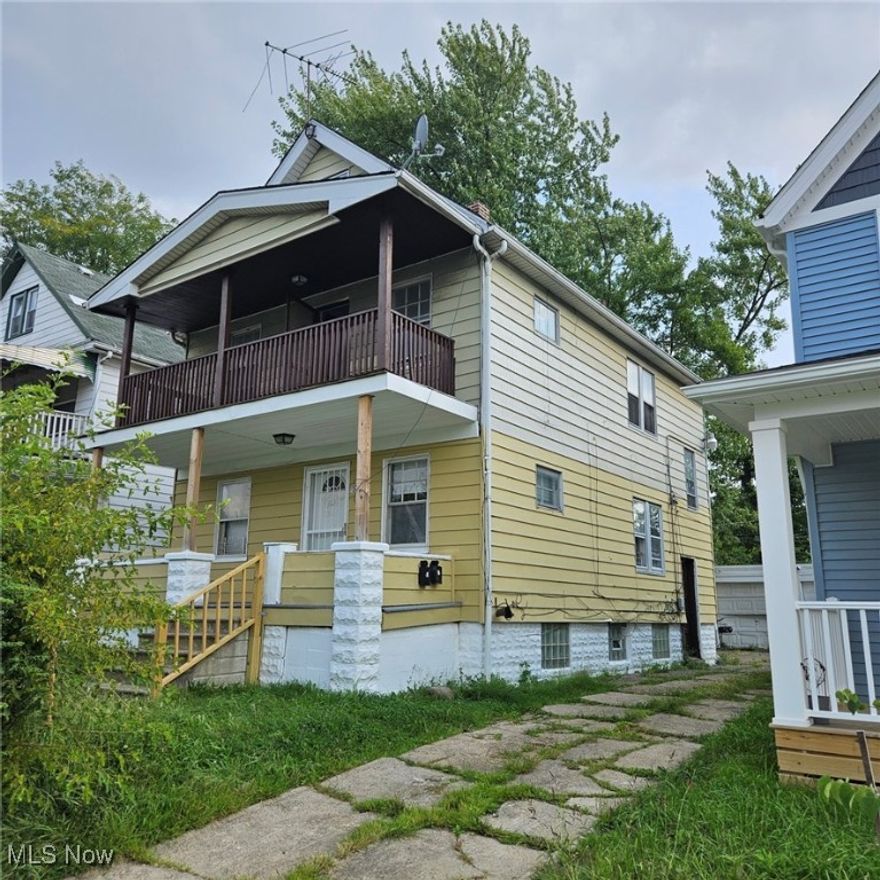 Location Location Location Property is now surrounded by several newly constructed homes, the roof, siding, luxury vinyl flooring, kitchen cabinets, bathroom and hot-water tanks and one furnace all new or newer in this home. Upstairs tenant has just moved out, both units need very little to be rent ready again as both units were recently rehabbed and previous tenants were good. if a couple still remaining older windows were changed to newer windows and the freshly painted detached 2 car garage had some roof work done property would be quite a gem, but AS/IS for a rental or house hack this one is hard to beat right now Just call for lockbox info and we will remotely turn of the alarm and let you tour. Priced right you will not be disappointed.