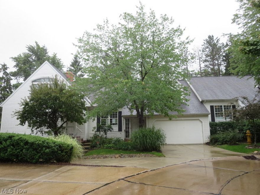 Single family cape cod style cluster home. Features a open and spacious floor plan. First floor features a kitchen with eat in area, living room with fire place and access to deck, laundry room, half bath and a master suite with full bath. Second floor offers two bedrooms and a full bath. Basement has a finished recreation area with access to patio, and additional storage area. Two car attached garage.