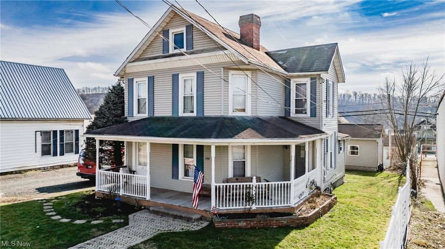 Welcome to timeless charm of Beverly! Nestled in the heart of a picturesque small town, this beautifully maintained two-story traditional home, built in 1900, is a captivating blend of history and modern comfort. Step inside to discover a warm and inviting interior that seamlessly combines vintage charm with modern conveniences. High ceilings and original hardwood floors under the carpet add character to every room. Wrap around front porch coupled with sunlight streams through the large windows, creating a bright and cheerful atmosphere throughout the home. The kitchen, a perfect blend of classic and contemporary, features modern appliances while maintaining the vintage aesthetic. Just off the kitchen features a separate laundry room with new wood flooring and new window, as well as a smaller main floor bedroom with large closet that can serve for numerous purposes. The upper level boasts large cozy bedrooms, each telling its own story through unique architectural details. Master bedroom offers 2 closets and decorative fireplace. Ideally situated in the heart of Beverly, this residence offers a serene escape from the hustle and bustle yet is centered in the heart of town. Walking distance from local shops, cafes, beautiful new high school and community amenities. New A/C and all new PEX plumbing lines throughout. This beauty is a must see!