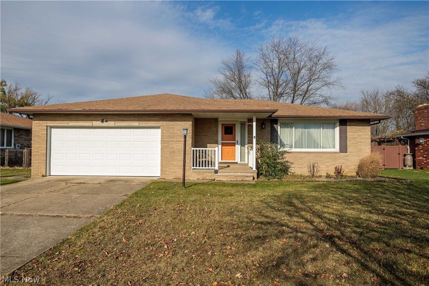 Well cared for brick ranch with long time owner in Middleburg Heights.  Home has fresh paint and new carpet throughout.   Updates include hot water tank, windows including glass block in the basement, patio door and garage door.  Brand new dishwasher (2020), heat pump (2017), and basement waterproofed (2019) with transferable warranty.  Schedule your showing today.