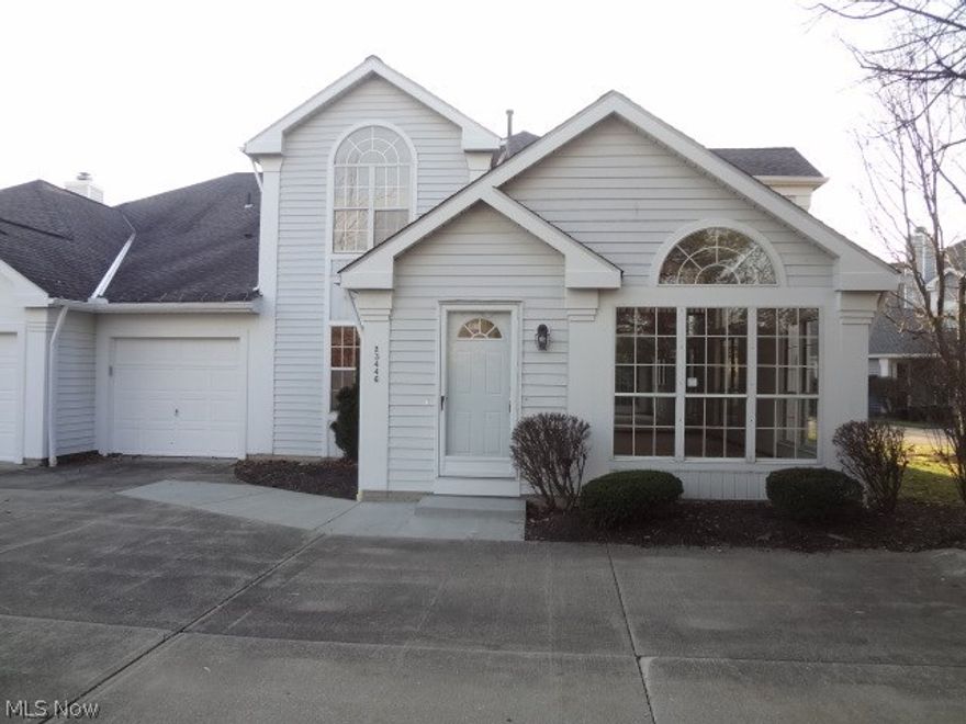 Warm & inviting 2 bedroom, 2 full bath townhouse condo, has a first floor bedroom & a full bath as well as, the master bedroom on the second floor with a full bath & a walk in closet! Vaulted ceilings and a gas fireplace in the living room / dining room area adds to the ambiance of the warm & welcome feeling throughout the condo. Large floor to ceiling windows! The eat-in-kitchen is surrounded with plenty of counter space & wood cabinets. A patio just off the dining area over looks a wooded private area.The open staircase leads to the spacious loft & the master bedroom.There is a one car attached garage with direct access. Freshly painted interior and new carpeting and some new vinyl flooring. Nice & private with view of green space. This is a Fannie Mae HomePath property