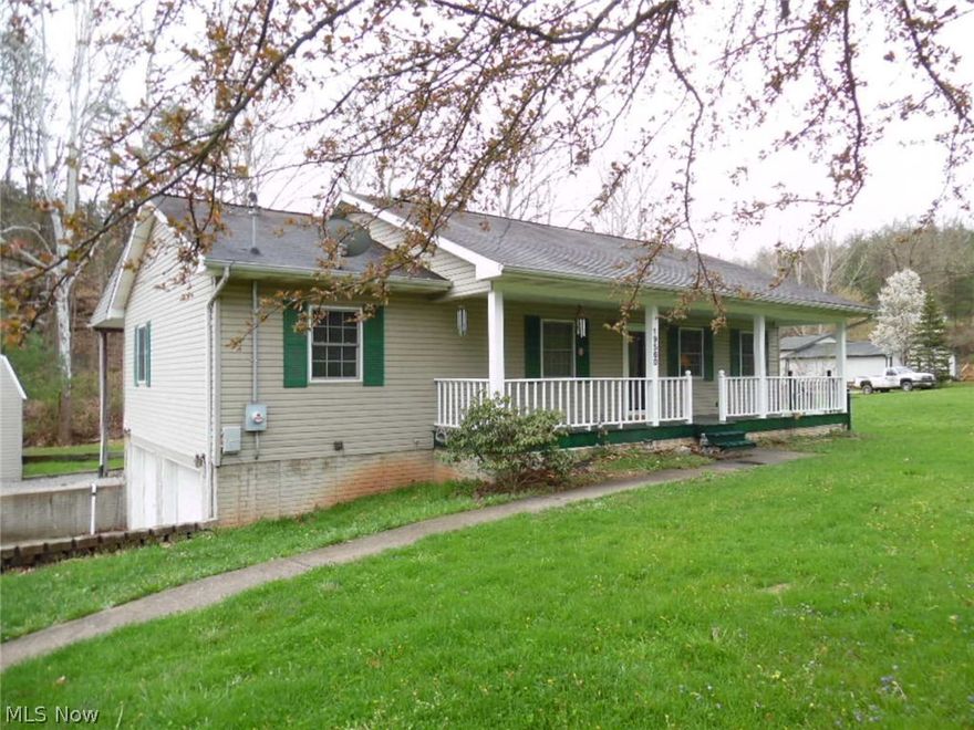 Get ready to enjoy the covered back patio on this well maintained ranch style home.  This newer home has 3 bedrooms, two full bathrooms, eat-in kitchen open to the living room, double doors to back patio, front porch, 2 car built-in garage, carport and storage shed, unfinished basement with poured walls, newer flooring in kitchen and dining room and concrete driveway.  Seller is providing a Home Warranty policy.  Immediate possession.