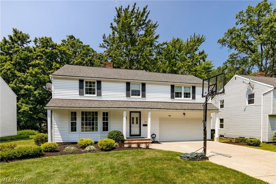 Meticulously maintained classic four bedroom colonial on a desirable street in South Euclid! Large living room space with wood burning fireplace. Formal dining room. Updated kitchen with breakfast nook overlooks spacious family room addition with newer flooring and  another wood burning fireplace. Enclosed sunporch. Second floor features four sizable bedrooms and a completely remodeled full bath. Lower level finished rec room. Patio overlooks professionally landscaped yard. Updated roof, newer windows, insulation. Two car attached garage. Close to parks, shopping, and highways. Call for a private showing today! Welcome Home!