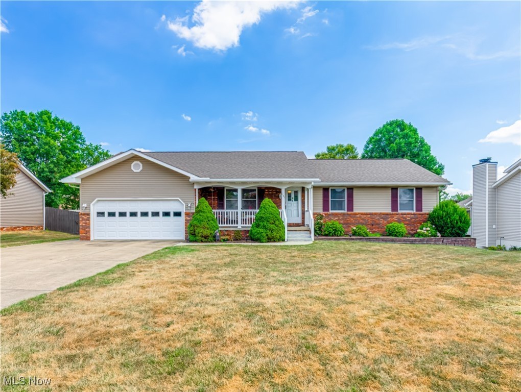 Welcome to 1131 Stonecrest Drive in Tallmadge! This beautifully maintained 3-bedroom, 3-bathroom ranch with a 2-car garage offers the perfect blend of comfort, space, and functionality. Step inside to a bright and inviting living room, where a large front window fills the space with natural light. The open-concept kitchen features plenty of room to cook and gather, complete with a nook area and adjacent dining room. The main bedroom has high ceilings and its own private full bathroom. Besides that there are two additional bedrooms and a full bath with a skylight that adds natural brightness. Off the kitchen, a spacious family room awaits, showcasing high ceilings, a fireplace, and direct access to the backyard deck—perfect for relaxing or entertaining. The finished basement is a true standout, offering a full bathroom and walk-out access to the backyard. It’s perfect for a recreation area, play room for kids or more. There’s also a dedicated workshop room with a closet that could easily be transformed into a fourth bedroom, plus a large laundry area with abundant storage. Step outside to a beautiful backyard with a spacious deck and cozy swing area. Don’t miss the chance to make this exceptional home yours. Schedule your private showing today!