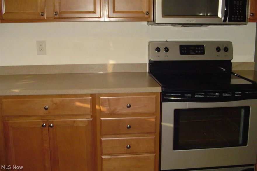 New Kithchen with corian counter tops,stainless appliances, and laminate floor.    New carpeting  and paint.  New Roof, siding and shutters, New Front Trex Porch, Exterior doors and storm doors. Geo-thermal furnace, hot water tank, and 200 amp service and Amish Shed. Concrete drive to 2 car garage with new insulated garage door and new opener.  Everthing in this home has been competely upgaded.