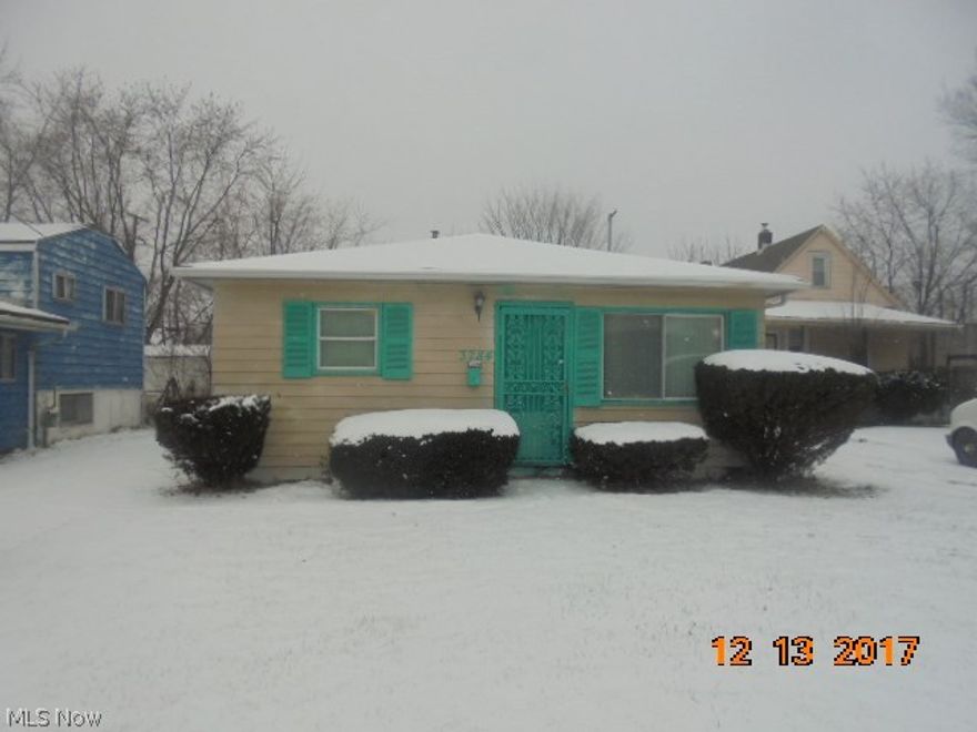 Three bedrooms one bath Ranch. Great starter home. Nice quiet street.