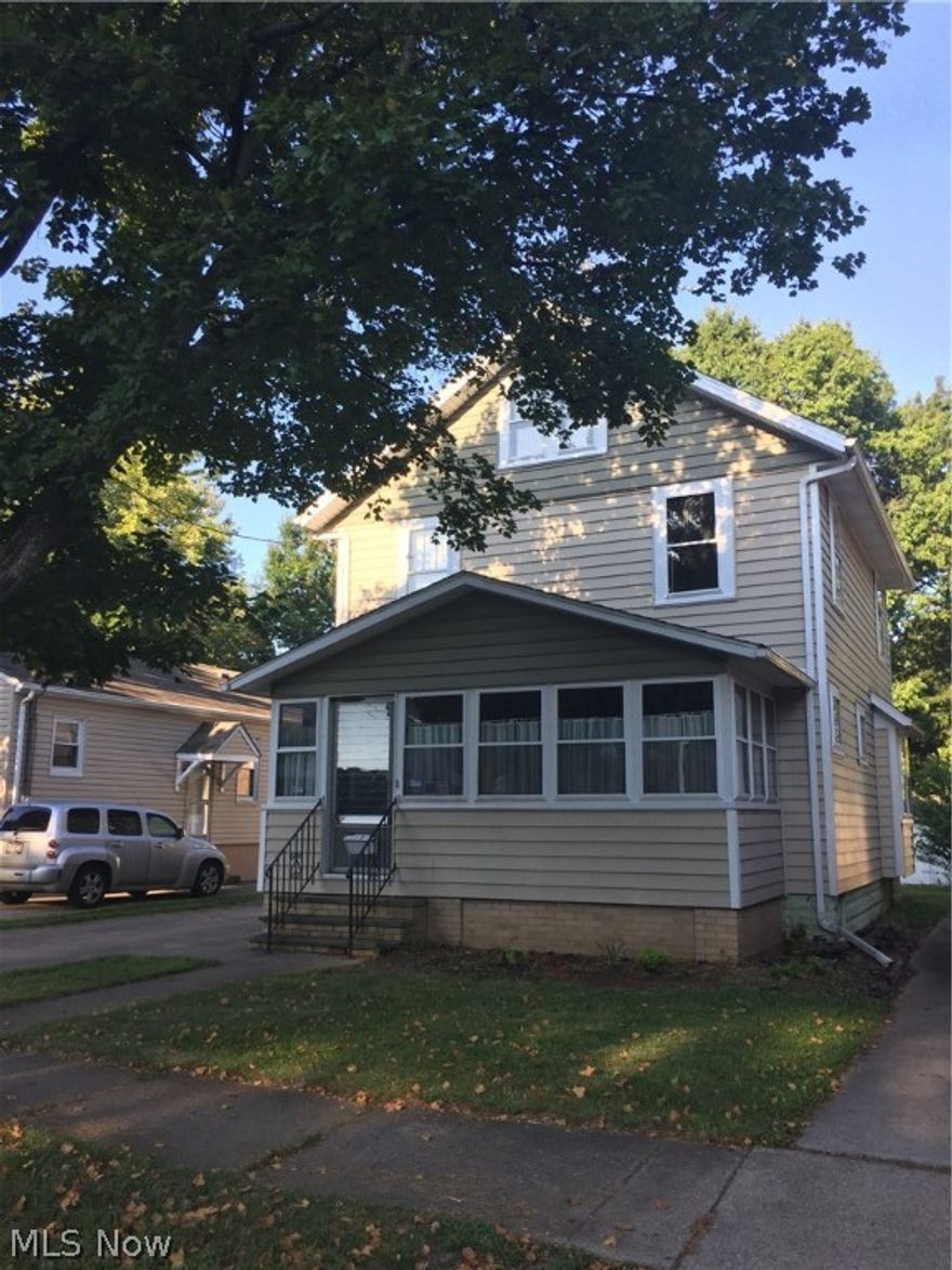 Estate Sale- Stately Colonial home with oak trim throughout. 1st floor has a living room with a decorative fireplace; a formal dining room with an oak window seat; and a kitchen with corner hutch. There is a sunroom at the front of the house. the 2nd floor has 3 bedrooms and a central bathroom. the 3rd floor has 2 finished rooms for additional beds or storage. The basement has glass block windows, laundry area, and a commode. The single car garage is detached and a storage shed is located at the back of lot. In 2007 the house and garage were resided with insulated vinyl and re roofed with 30-year dimensional shingles. A gas stove, refrigerator, gas dryer is included. This house has been a great family home over the years and will continue to be one for your family. Also includes a home buyers warranty. Call today!!