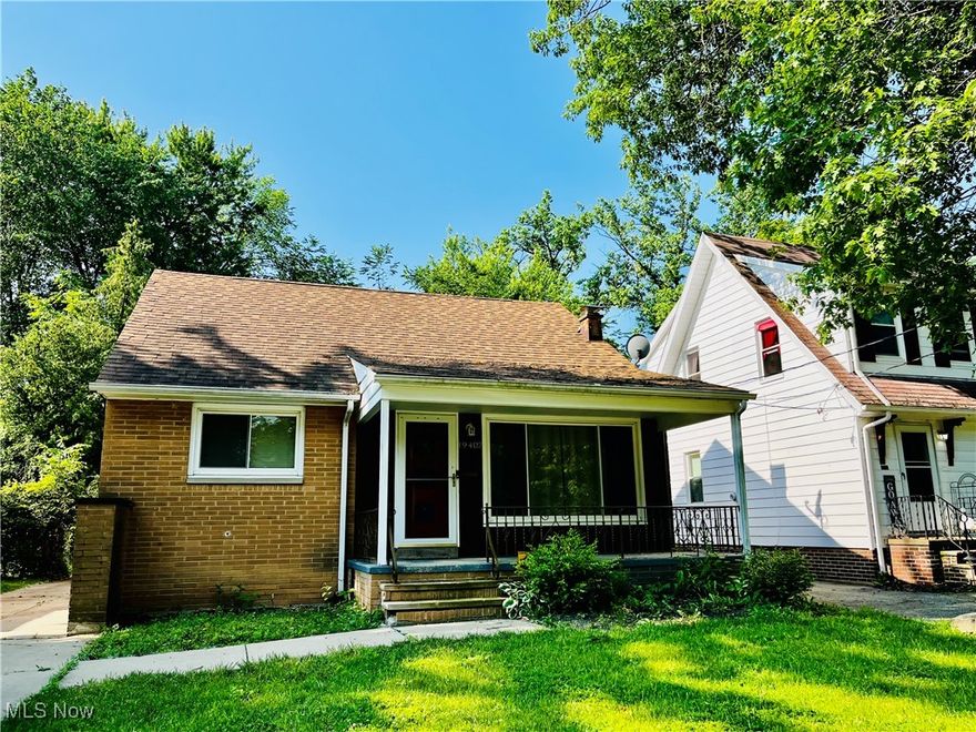 This charming 2-bedroom, 1-bath home offers the perfect blend of character and opportunity, waiting for your personal touch. Nestled in a desirable location near Cleveland Clinic South Pointe, Van Aken District shopping, dining, and more — it’s the kind of property that doesn’t come along every day. Sunlight fills the inviting living room, highlighting the decorative stone fireplace and timeless cove ceiling. The eat-in kitchen offers granite countertops, neutral cabinetry, hardwood floors, and a built-in buffet with glass doors and scalloped trim — great for extra storage or casual entertaining. The layout provides flexibility with a main-level bedroom and full bath, while the upstairs bedroom offers added privacy with generous closet space. The updated bathroom features marble-look flooring, a sleek vanity, tub surround, and classic wainscoting. Downstairs, the full basement adds bonus living space with a finished rec room — perfect for a home office, gym, or playroom — plus a laundry/utility area with plenty of storage and workspace. While the home has been well-maintained, it is being sold as-is, offering buyers the chance to complete some repairs and add their personal touches. Whether you’re looking to customize your first home or add value with a few updates, the possibilities here are exciting. Come see the potential and imagine the future that awaits — schedule your private showing today!