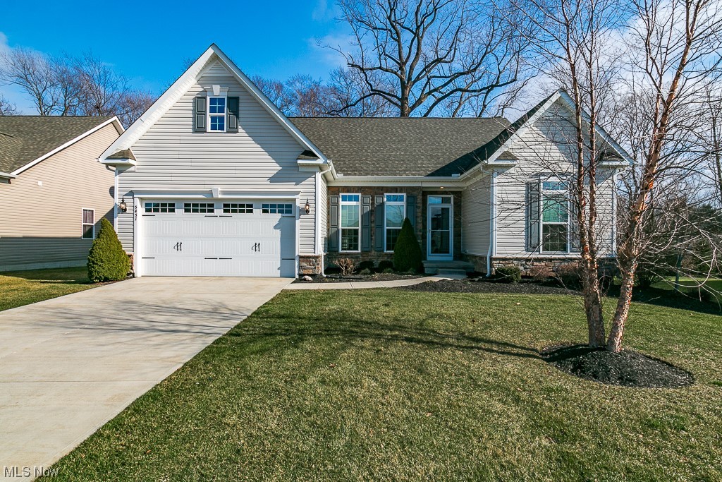 Meticulously-maintained 3 bedroom, 2 full bath ranch in desirable Marshview Landing! Don't miss this one with fresh paint, almost all new carpet, and new Quartz kitchen countertops. Rounded entryways, transom windows and vaulted ceilings are just a few builder upgrades. The open floor plan features a large living room, surrounded by windows and a gas fireplace with dental moulding accents. The eat-in kitchen with brand new counters and sink, has sliders to the outdoor 10 x 20 composite deck for ease of entertaining in your private backyard. The primary en-suite features a walk-in-closet and full bath with his and her sinks and linen closet. Two additional nice-sized bedrooms are located in opposite wing and have brand new carpet. The dining room with transom windows, laundry room, and second full bath complete the first floor. The full unfinished lower level with battery back up sump pump, is ready for your custom touches. Two-car attached garage with Armor-like flooring, a whole house generator, sprinkler system and leaf filter gutter guards make this home most appealing! Move-in ready, don't wait.