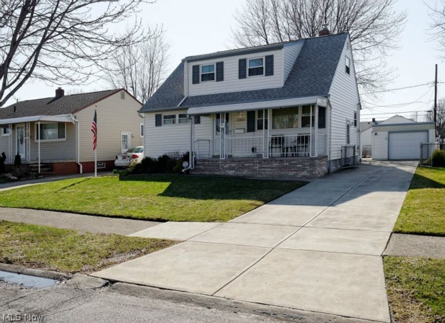 Located on a very lightly-traveled subdivision street. Easy access to shopping, restaurants, I-71, I-480, and CLE-Hopkins Airport ** Unbelievable value! You won't find a nicer home in this price range. The cost of professional 2001-2005 updates (storage shed, full concrete driveway, front porch addition, awnings, railings, vinyl double-pane windows, and basement glass block windows) -- PLUS -- the cost of a professional 2007 main-level addition and further updates (dining or family room addition. complete quality L-shaped kitchen expansion with upgraded oak cabinetry, all appliances, bathroom remodel, gas furnace, 13-seer HVAC, house/garage vinyl siding and roof tear-offs, two electric fireplaces, chimney replacement, and much more) -- EXCEED THE CURRENT LIST PRICE. Buy and you get the lot, original house & full basement with recreation room for Free. Owner's itemized lists & costs of both renovations available upon request ** Not bank owned or a short sale ** Definitely worth a L@@K