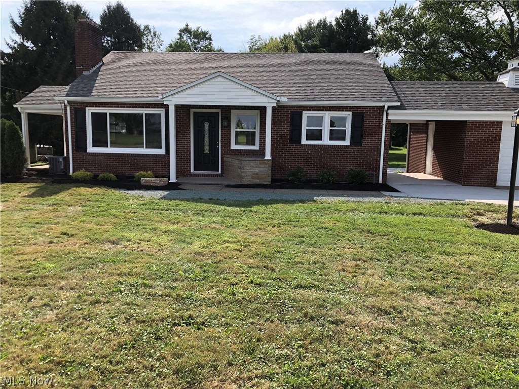 All newly renovated ranch home sitting on five acres! With an updated kitchen and a new bathroom! Three bed rooms and one bath with a partially finished basement! Including all new light fixtures and new A/C unit. New Windows,septic, and well pump. A two car detached garage and a hobby barn in the rear! Home also comes with fresh landscaping.