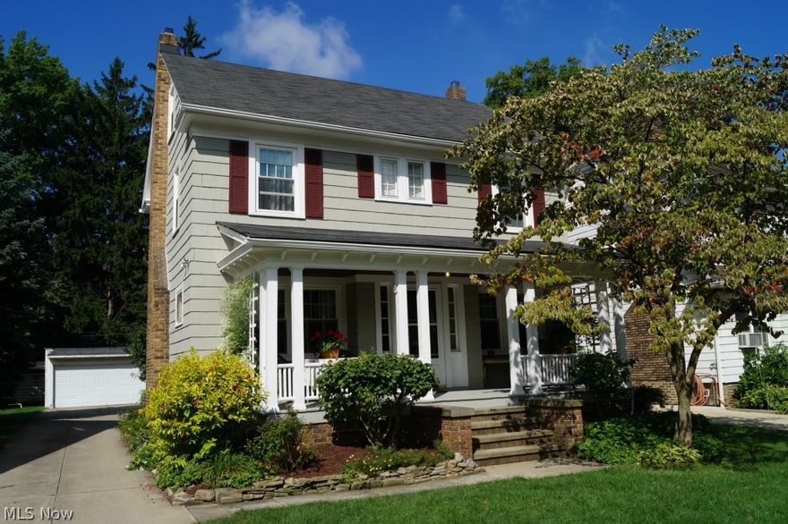 Crisp, Fresh Decor & Newly Refinished Hardwood Floors Enhance This Classic Heights Front Porch Colonial.   Inviting Living Room w/Fireplace. Open Kitchen-Dining Room. Bonus 2nd Floor Family Room w/Vaulted Ceiling. 3 Bedrooms & Full Bath On 2nd. Finished 3rd Floor.  Covered Rear Patio. Whole House Insulation 2011. Replacement Windows 2013. Exterior Paint 2013. Truly A Place To Call Home!