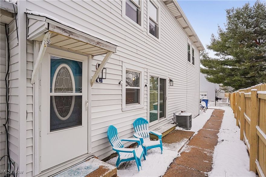 This charming, fully renovated condo in Uniontown offers all the amenities for modern, everyday living in a simple, “all-included” package. Unique, “turnkey” experience rarely found in the area! Open concept main living and dining area is updated for your convenience and includes fresh paint throughout, new LVT flooring, new cabinetry, granite counters, tile backsplash, Blanco sink, faucet, new appliances, updated electrical, washer/dryer combo (stays), water heater, and slider to outside. Area is   furnished with leather loveseat, TV stand, side table, IKEA Poang style chairs (4), dining table with hutch, and matching upholstered chairs (6). Second floor updates include new carpet, fresh paint, and remodeled bathroom. Furnishings include a cozy bed, sconces, chairs, nightstand, hutch and lamps. Unit also includes one car garage with opener. With its thoughtful design and renovations, and tasteful furnishings, this condo presents an easy, maintenance and worry-free way of life. Neighborhood features include playground, pool, and community space. Convenient location near shopping, dining, recreational activities, cultural centers, and highway. Located in the highly ranked Green Local School District.