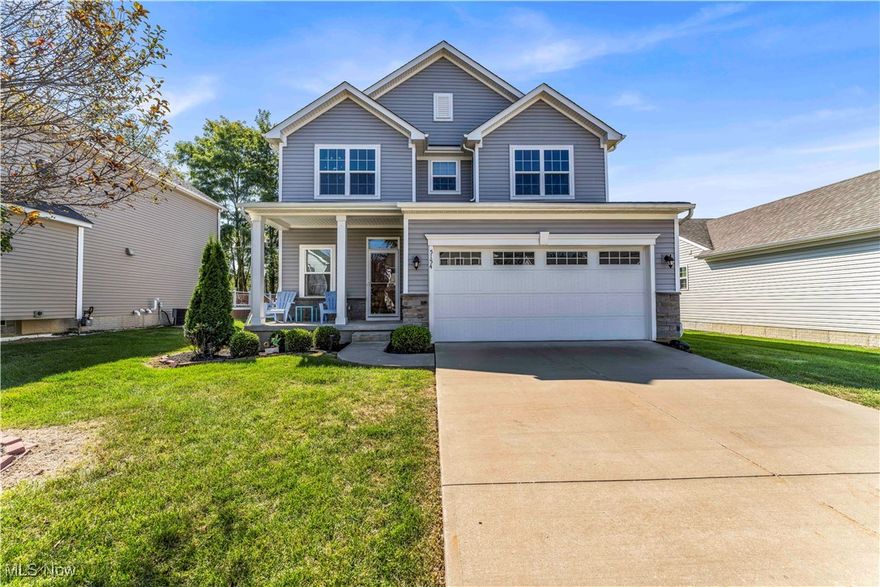 Welcome to 5154 Marrus Lane – on the market for the very first time! Built in 2018, this modern home offers 4 spacious bedrooms, 2 full bathrooms, and 1 half bathroom, all thoughtfully designed with today’s lifestyle in mind. Step inside to find new flooring throughout the main level, a bright and inviting living room anchored by a cozy fireplace, and an open-concept kitchen. The kitchen showcases modern finishes, subway tile backsplash, sleek countertops with plenty of prep space, stainless steel appliances, and stylish cabinetry. The finished basement provides the perfect bonus space, ideal for a home office, media room, or play area. Out back, enjoy a large deck that’s perfect for entertaining or relaxing evenings. This home also comes fully equipped with all appliances included, and a EV charger making it truly move-in ready.