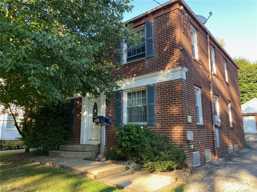All brick duplex in prime Cuyahoga Falls location just off Broad Blvd.  Great investment opportunity to live in one unit and rent the other.  Each unit has a living room, dining area, kitchen, 2 bedrooms and a bath.  Each unit has newer kitchen and bath.  Hardwood floors in living room, dining room and bedrooms. Windows have been replaced.  Two-car detached garage.  Covered patio.  This location is close to Oak Park, walking distance to the YMCA, the Cuyahoga Falls Library and Front Street shopping and entertainment area.