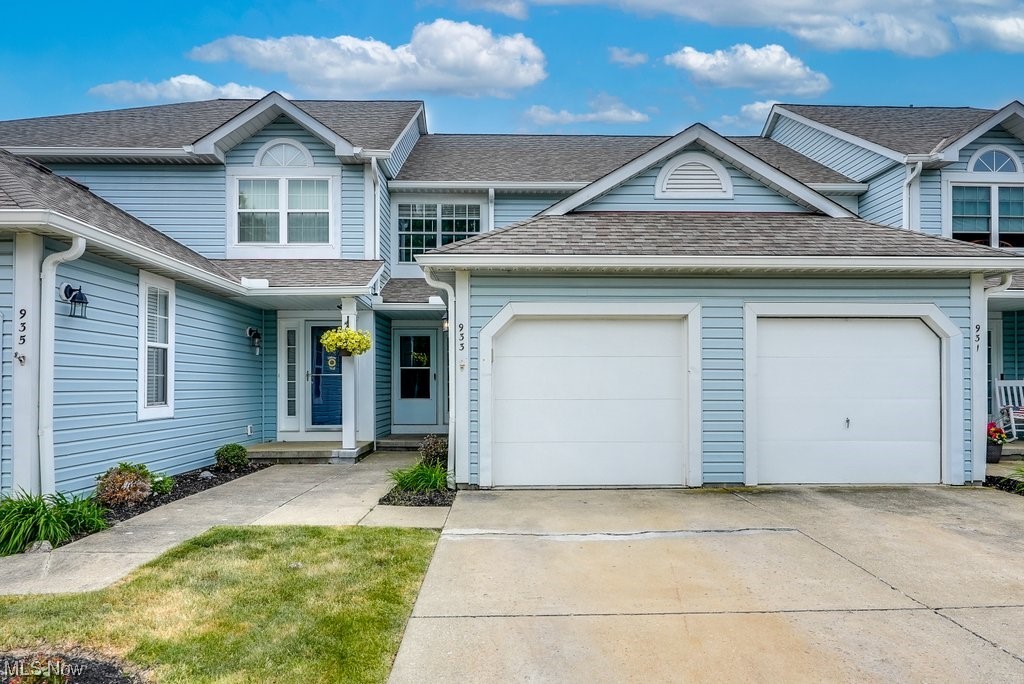 Welcome to 933 Sturbridge Drive! This beautifully updated and low-maintenance condo is just minutes away from the charming Medina Public Square Historic District and has easy access to route 57 and I-71. The main floor boasts gorgeous Luxury Vinyl tile flooring throughout (2021), newer on-trend white Kitchen cabinets (2020), neutral paint, a renovated half bathroom, and a spacious Living Room with sliding doors that lead out to the private fenced-in patio. Upstairs, you will find two generously sized bedrooms that offer tons of natural light and vaulted ceilings that give the rooms a spacious feel. The second floor also features an updated full bathroom with a pedestal sink. The finished basement has endless opportunities - it can be used as a recreation room or a possible in-law suite, and features an additional full bathroom, plentiful closets for extra storage, and a laundry room with washer and dryer. Attached one-car garage. All appliances convey, making this delightful condo read