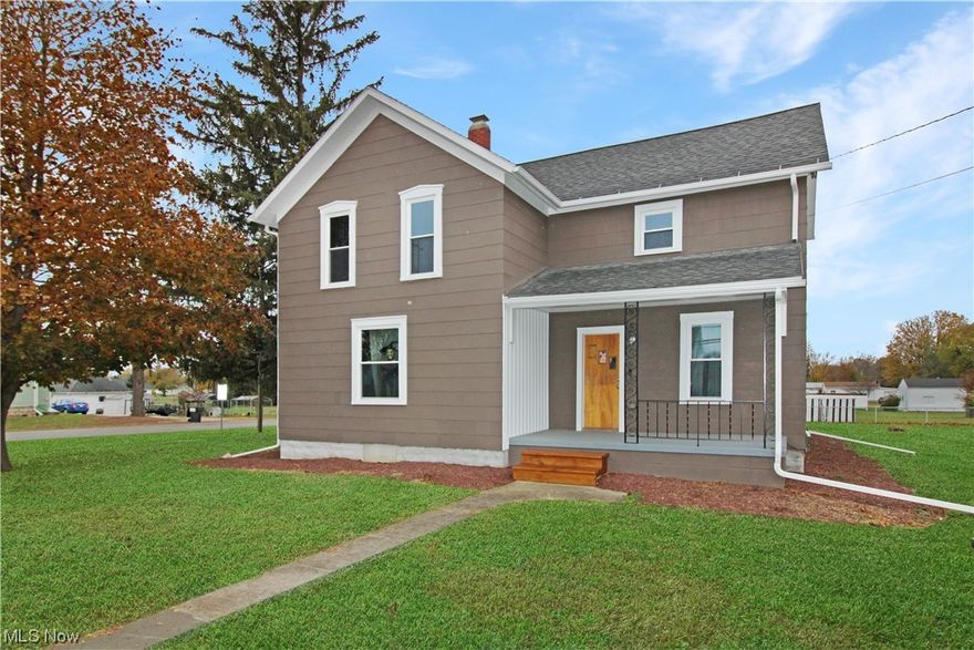 Beautifully remodeled home on a large corner lot with a two-car detached garage. This home offers four bedrooms and two full bathrooms. One bedroom and one full bath are on the first floor, with the rest upstairs. The kitchen is open to the dining room and living area! Great home for entertaining! New windows, new central a/c, new water heater, and water softener. Appliances (minus the refrigerator) all stay! Call today to take a look!