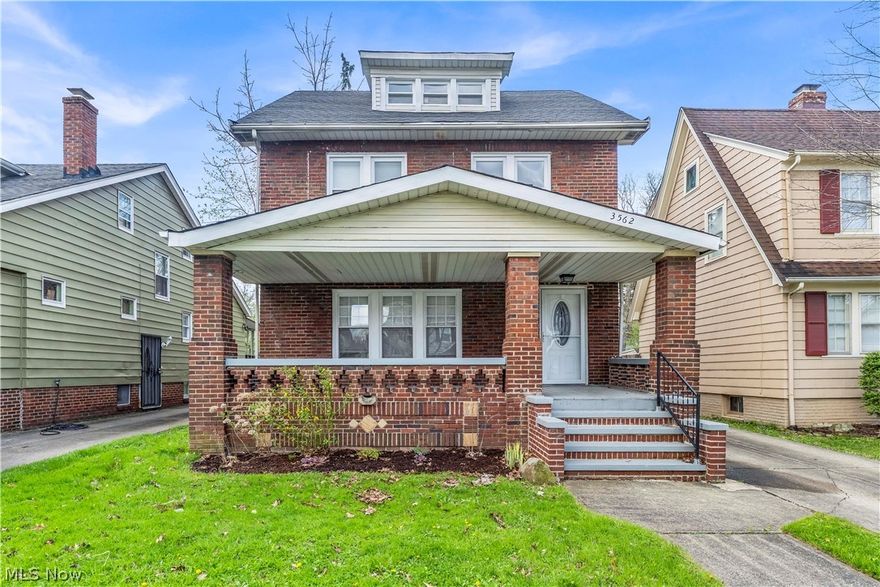Welcome to 3562 Cedarbrook Rd, a classic brick Colonial in University Heights offering a functional layout across three finished levels. This 4-bedroom, 2-bath home has been recently refreshed and is move-in ready, featuring newer carpet, fresh paint throughout, and additional restorations bringing the property back to life!

The main level offers a spacious living room with fireplace, a formal dining area, and an updated kitchen with granite countertops, subway tile backsplash, and stainless steel appliances. Upstairs includes three bedrooms and a full bath, while the finished third-floor space provides a flexible fourth bedroom, office, or bonus area.

The basement adds additional usable space along with a dedicated laundry area. Major improvements from the last 5 years include central air, hot water tank, and roof. The home includes a detached 2-car garage with public utilities.