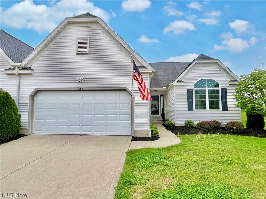 This updated condo offers a modern living experience with thoughtful touches throughout. Step into the spacious living room, adorned with beautiful wood laminate flooring, where a cozy fireplace invites you to unwind and relax.

The kitchen is designed for both convenience and style, featuring an eat-in area for casual meals and a formal dining room for more formal gatherings.

Poured foundation. Step outside onto the Trex deck and discover a tranquil oasis, complete with a remote-controlled awning (Sunset Cover) that allows you to enjoy the outdoors in comfort and style, whether it's for a morning coffee or an evening barbecue.

The master bedroom boasts a generous walk-in closet, providing ample storage space for your wardrobe essentials. Both bathrooms are equipped with handicapped showers, offering accessibility and convenience.

With an open concept layout, this condo is perfect for modern living, seamlessly blending functionality with aesthetics to create a welcoming and comfortable home environment.

Refrigerator '23, Dishwasher '22, Washer/Dryer '23, Stove/Microwave '16, Windows/Sliding Door '14, Flooring '16, HVAC/CA '22, Fixtures '23, Garage Door '23, Security Doorbell, Nest Thermostat.