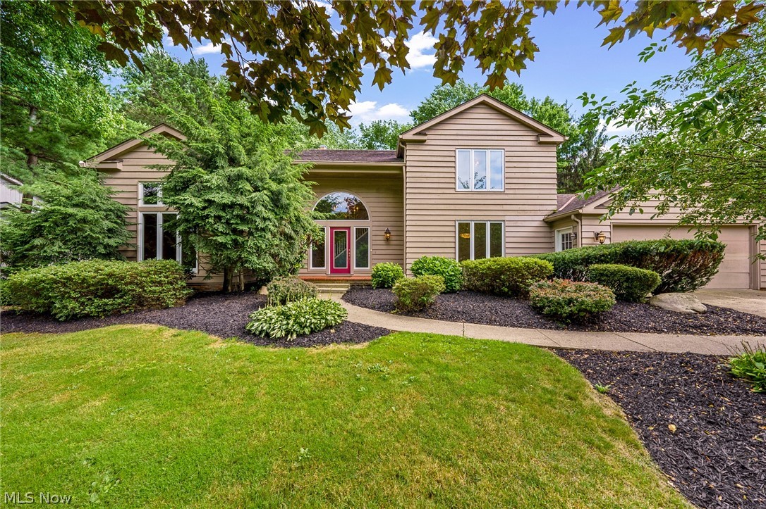 WELCOME HOME!! This stunning 4 bed, 3 ½ bath home in a desirable neighborhood of North Solon is a dream come true. Upon entry, you are greeted by a Grand 2-story foyer & gorgeous hardwood floors. To the left you’ll step down into a spacious home office with double door entry, vaulted ceiling & a floor to ceiling window! The formal living room has a double-sided gas fireplace that connects to the family room which features a wet-bar! There is an extra-large deck that spans across the rear of this home and is accessible by glass sliding doors off the living room, family room, and eat-in kitchen area - perfect for indoor/outdoor entertaining. The beautifully updated kitchen features a center island, granite, stainless appliances, and tons of storage & pantry cabinets. Upstairs you will find 3 large bedrooms w/spacious closets and an updated bathroom with double sinks, granite, and glass enclosed tub/shower combo. The highlight of the second-level is the large Master Suite that boasts vaul