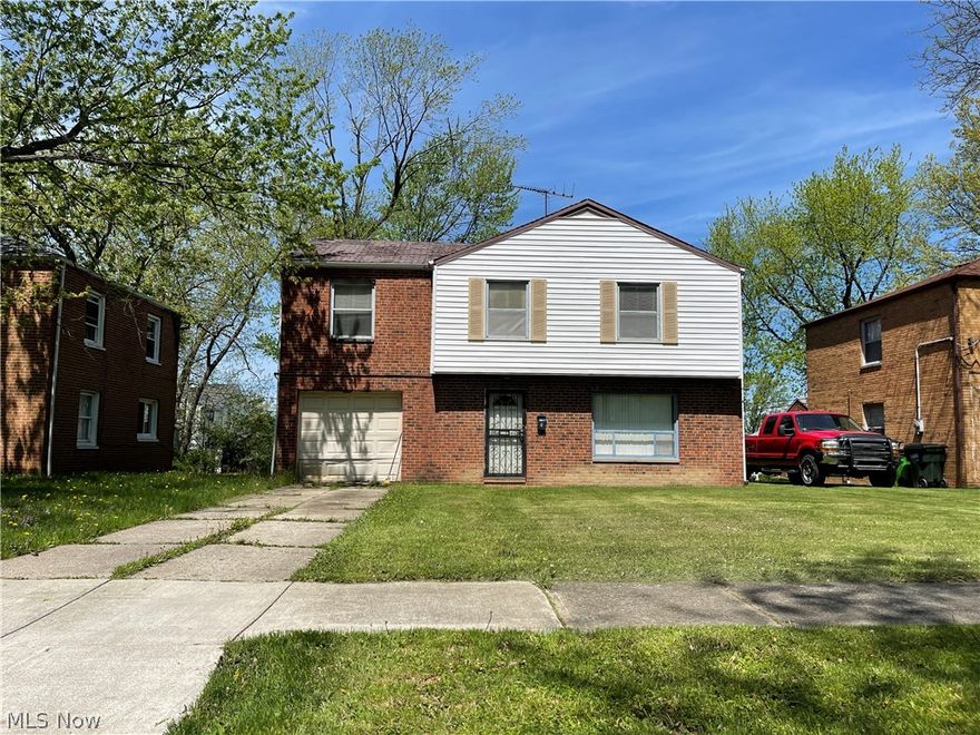 This amazing property has incredible potential for instant equity. Desirable area of Euclid adjacent to Wickliffe.  Quiet dead-end street w/ convenient highway access.  4 bedroom 1574 square foot Colonial w/ open floor plan, large room sizes and nice yard.   Hardwood floors beneath the carpet.  1 owner for 20 years and neighbors are long-term owners. Needs work but excellent price point whether you're looking to fix & move-in, or if you're an investor.