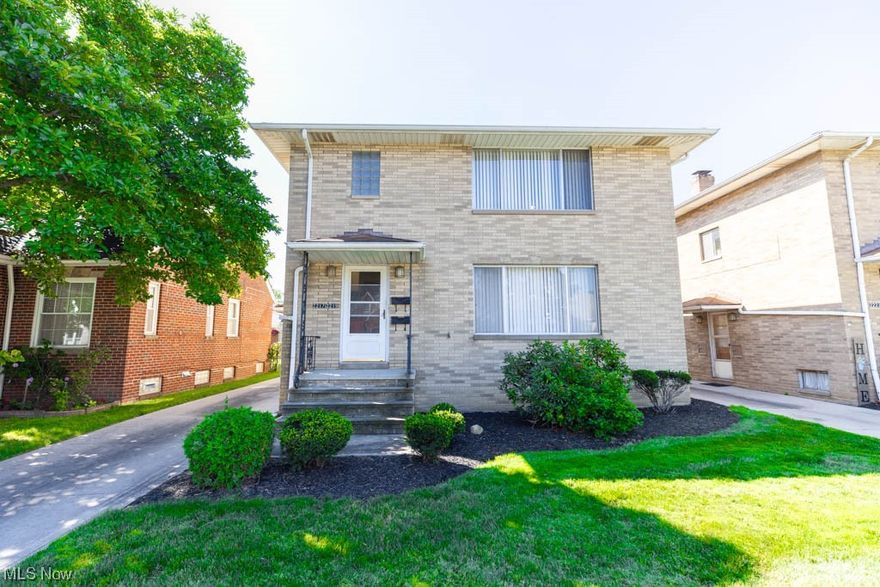 Perfect opportunity for an owner occupant investment property! This duplex offers 2, 1120 sq. ft. units with 2 bedrooms and a 1 full bath each. The lower unit is currently occupied and rented for $1,100 a month. The upstairs unit is vacant and has been updated with new carpet and paint. The kitchen is spacious with plenty enough room to add a dining table. Both bedrooms in top unit have original hardwood floors and ample closet space. The living area is very large and open with an abundance of natural light. Both units have a parking spot in the shared two car garage along with huge, private storage space in the basement. Call to schedule a showing today!