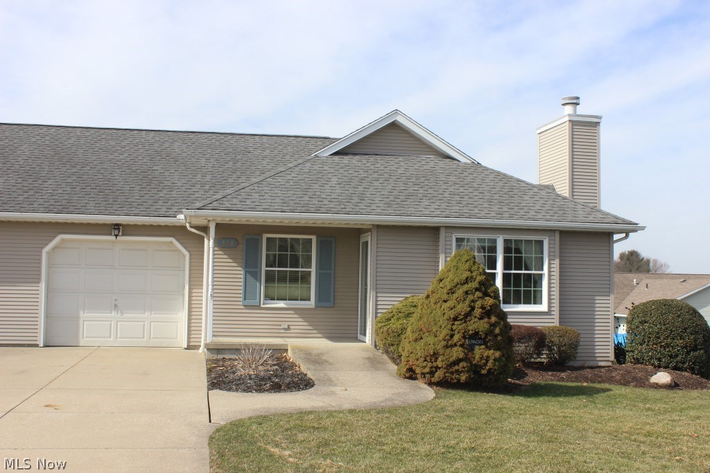 One owner ranch, built handicap accessible in Anna Dean Farms with 2 bedrooms/2 baths, 1104Sf, full unfinished basement, oversized attached 1 car garage on cul de sac and move in condition* Open floor plan* Great room with gas log fireplace with remote start & oak mantle* Fully appliance oak kitchen with refrig, oven, burner top, dishwasher & disposal* Oversized master bath* 1st floor laundry including washer & dryer* Concrete ramps* Security system* Updates include, but not limited too, furnace, shingles, hot water heater, carpet & washer* Extra wide 1 car garage for accessibility with service door to patio, hot & cold water, drain & opener* Glass block basement windows* Partially repainted interior* HOA $125.00 per month (landscaping, snow removal, reserve fund, association insurance, property management)* Pets allowed* Immediate possession upon close* Convenient location* Beautifully maintained!!!