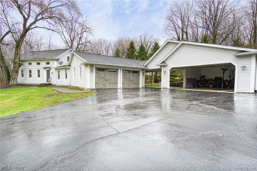One of the most beautiful streets in Hubbard, Creed Ave! Welcome to this one of a kind house that is unlike any other house in the area. 1.52 acre lot, 4 bedrooms, 3 Bath, 4 car garage, basketball court, what more could you possibly want?!? As you walk in, you are greeted in the enormous family room with all new flooring and access to your covered patio, the ideal area to entertain! The kitchen is huge with floor to ceiling cabinets, large island and updated appliances ready for it's new master chef. Formal dining room and an additional living room/office space before entering into your first floor master suite. Your own private Oasis, the master bedroom is tucked away for you to enjoy your privacy. Upstairs offers 3 large bedrooms with great closet space and an newly updated bathroom. High efficiency furnace with central air, newer hot water heater, septic updates (2018) new flooring throughout (2018). Hubbard School District. Don't miss out on this one!! Houses on this street do not