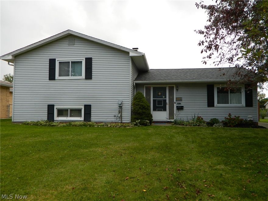 Split-level Home*Master BR w/walk-in closet*2 additional, nicely sized bedrooms*Main/Full Bath with shower over tub, vanity w/single sink and laundry chute*Main level is L-shaped Living Room with French doors to access covered patio area and Formal Dining area w/vaulted ceiling*Eat-in Kitchen with gas cook top, refrigerator, dishwasher*Foyer with parquet flooring*Lower level has Family Room w/bar area, Utility/Laundry room including Washer & Dryer*Furnace & Central air were serviced in spring 2021**Lower level Full bath with shower*Electic updated/Breakers 125amp service*New Roof - May 2021*New Hot Water tank*Windows approx. 15 yrs*Detached, 2-1/2 car garage w/opener*3 sides of rear yard are fenced*POS has been completed and repairs will be paid from proceeds of sale*House has an electric lift from main level to 2nd level which is included/remains*Home Warranty provided for 12 months coverage*Possession on transfer of title*