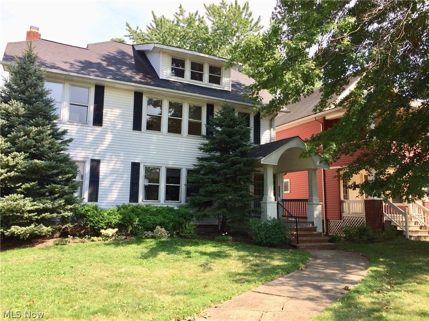 Light, bright, spacious units conveniently located near Lakewood's West End amenities and include open porches off the breakfast rooms and enclosed porches off the living room, hardwood floors, built-in corner cabinets in the dining rooms and natural woodwork on second floor.  First floor tenants just finished a lease established in 2015 for 3 years at $1000/month and are moving out of state leaving that unit vacant by September 1st. Second floor unit also includes an extremely large 3rd floor master suite (not included in square footage) with a half bath, separate furnace and front and back stairways.  Second floor unit most recently leased for $1350/month. Private back yard is bordered by mature arbor vitae.  Entry to the 2 car garage is off a lane at the west end of Shaw Ave.