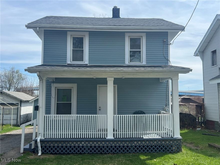 1356 Margaret Ave SW in Canton, Ohio, is a two-bedroom, one-bathroom single-family home built in 1915. The property features a large covered front porch and a spacious double lot, providing ample outdoor space. Its convenient location offers easy access to the highway while being situated on a nearly private street.  Home features new roof and vinyl siding.  Make your appointment today!