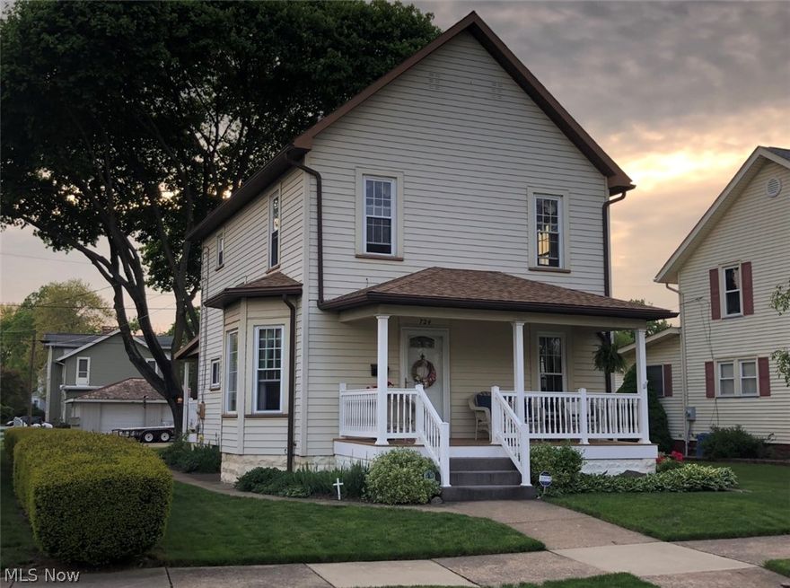 Beautifully maintained home near Tuscora Park.  Three beds, 1 1/2 bath. Detached garage.