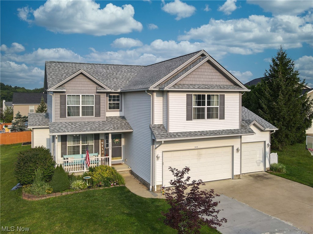 Welcome to 5215 Glen Park in the beautiful Estates at Marsh Landing! Built in 2003, this home boasts an open floor plan and many updates! Upon entering the front door, you will be greeted by high ceilings in the foyer that lead to both the living room, kitchen, and formal dining room. The open concept in the kitchen and dining room are perfect for hosting. If that isn't enough for you, the dining room has a sliding door that leads to the spacious deck with a pool installed in 2023! Upstairs, there is a spacious landing that connects to 4 spacious bedrooms, including the large owner's suite which boasts cathedral ceilings and a stunning bathroom equipped with plenty of closet space and a soaking tub! Second full bathroom and laundry room are also on the second floor! On the lower level of the home, you will find an additional family room, a full bathroom, as well as a kitchenette, and 5th room that can be used as an office or additional bedroom! Don't miss out! Schedule a showing with y